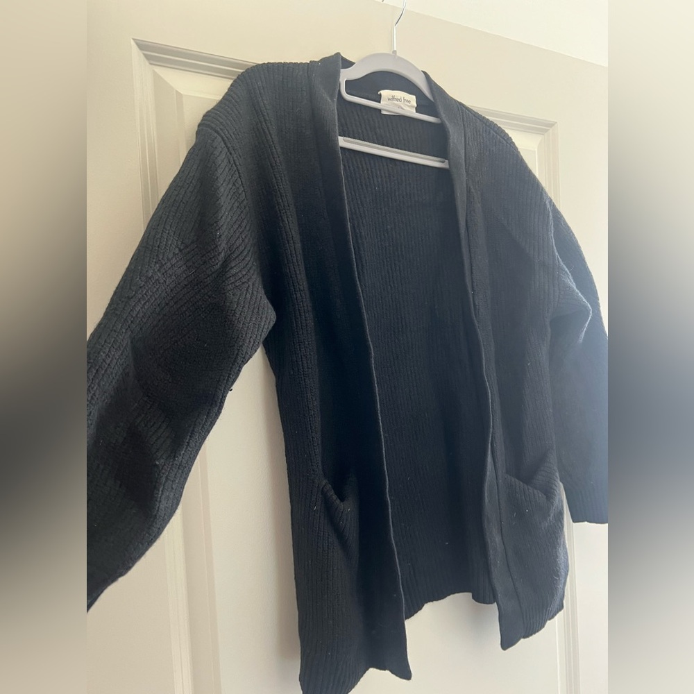 Wilfred free cardigan from aritzia size small black